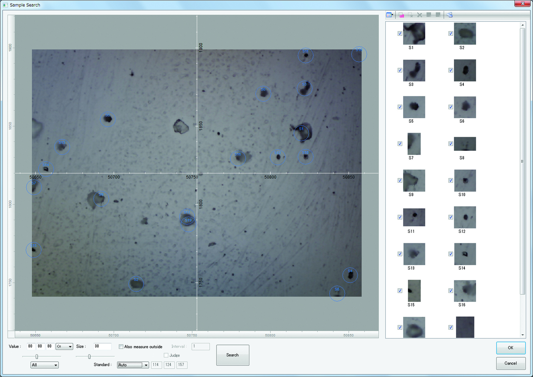 NRS-4500 Advanced Sample Search software